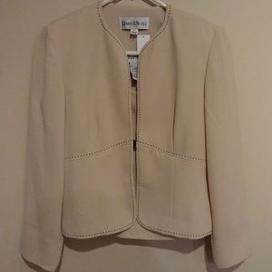 Brand new cream blazer with tank